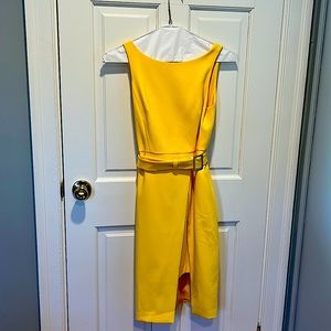 White House Black Market sleeveless sheath dress in Maize
